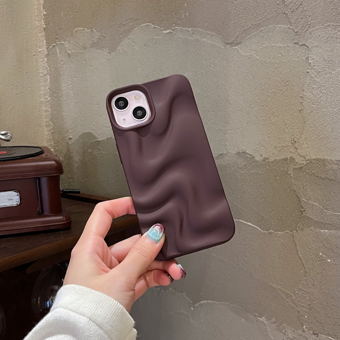 Wavy Texture Silicone Case Custom Colors Shockproof Matte Phone Cover for iPhone Samsung Xiaomi Models Wholesale Available